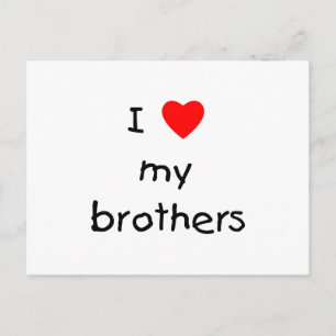 Cartão Postal Eu Amo Meus Irmãos