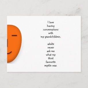 Cartão Postal Eu Amo Meus Netos Vovô Vovó Citação Engraçada