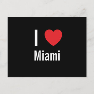 Cartão Postal Eu amo Miami