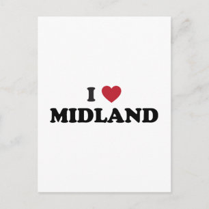 Cartão Postal Eu amo Midland Texas