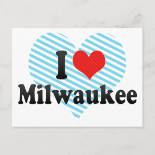 Cartão Postal Eu Amo Milwaukee