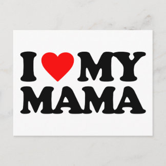 CARTÃO POSTAL EU AMO MINHA MÃE