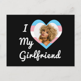 Cartão Postal Eu Amo Minha Namorada Orgulho LGBT Trans Foto Pers
