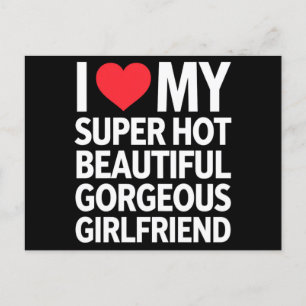 Cartão Postal Eu Amo Minha Namorada Super Gostosa Linda e Maravi
