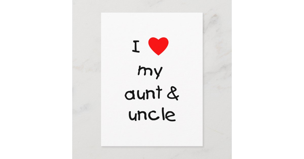 Cartão De Festividades Valentine's Day Card For Aunt And Uncle