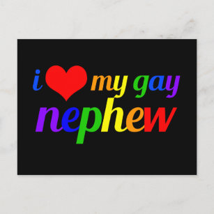Cartão Postal Eu Amo Minha Tia Orgulhosa De Sobrinho Gay