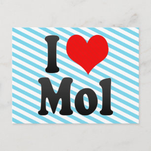 Cartão Postal Eu Amo Mol, Bélgica