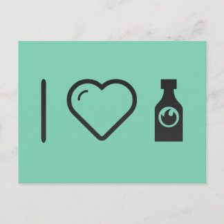 Cartão Postal Eu Amo Molho Picante