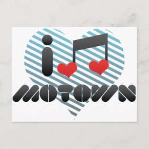 Cartão Postal Eu Amo Motown