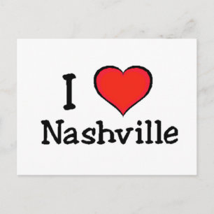 Cartão Postal Eu amo Nashville