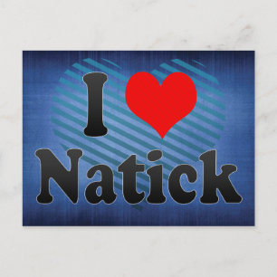 Cartão Postal Eu Amo Natick, Estados Unidos