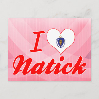 Cartão Postal Eu Amo Natick, Massachusetts