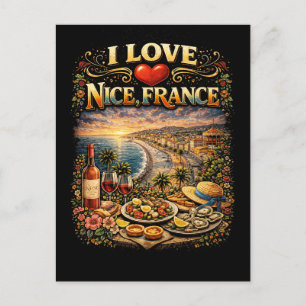 Cartão Postal Eu Amo Nice
