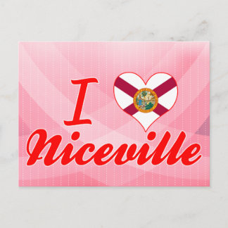 Cartão Postal Eu Amo Niceville, Flórida