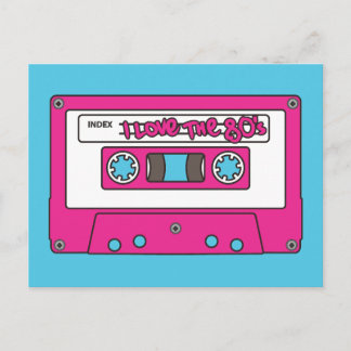 Cartão Postal Eu amo o anos 80