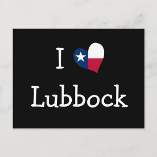 Cartão Postal Eu amo o Lubbock Texas