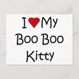 Cartão Postal Eu Amo O Meu Gatinho Boo