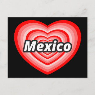 Cartão Postal Eu amo o México
