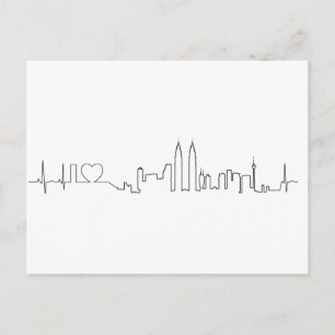 Cartão Postal Eu amo o souvenir de Kuala Lumpur