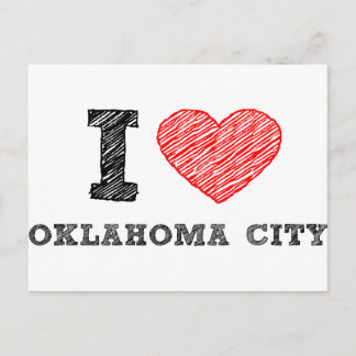Cartão Postal Eu Amo Oklahoma City