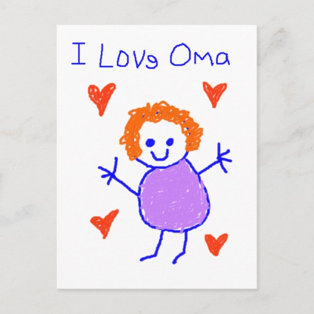 Cartão Postal Eu Amo Oma (Frente)