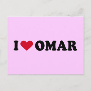 CARTÃO POSTAL EU AMO OMAR
