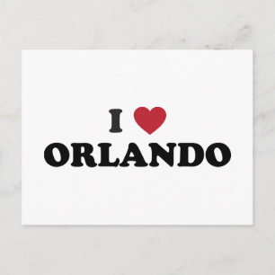 Cartão Postal Eu Amo Orlando Florida