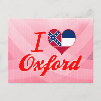 Cartão Postal Eu amo Oxford, Mississippi