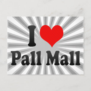 Cartão Postal Eu amo Pall Mall