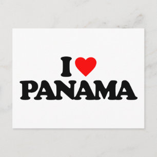 CARTÃO POSTAL EU AMO PANAMÁ