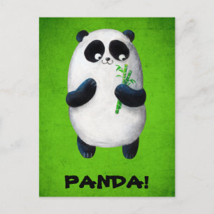 Cartão Postal Eu amo Panda