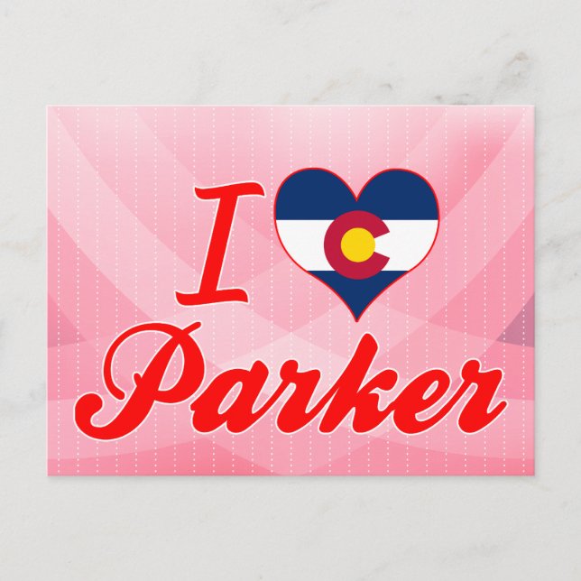 Cartão Postal Eu Amo Parker, Colorado (Frente)