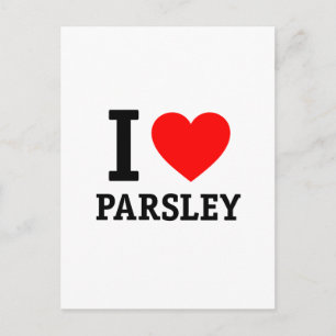 Cartão Postal Eu Amo Parsley