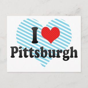 Cartão Postal Eu Amo Pittsburgh