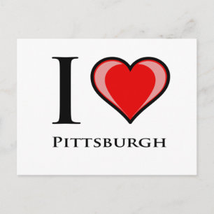 Cartão Postal Eu Amo Pittsburgh