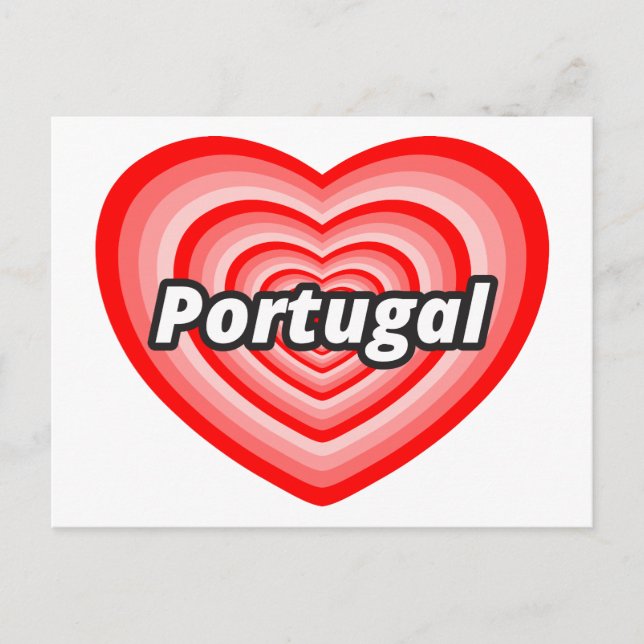 Cartão Postal Eu amo Portugal (Frente)
