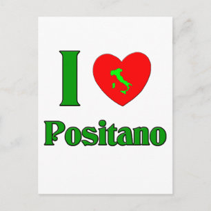 Cartão Postal Eu Amo Positano Itália