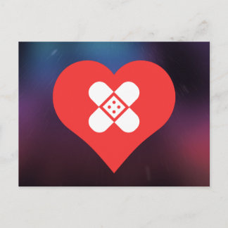 Cartão Postal Eu Amo Primeiros Socorros