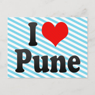 Cartão Postal Eu Amo Pune, Índia