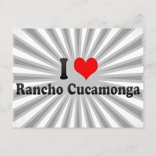 Cartão Postal Eu Amo Rancho Cucamonga, Estados Unidos