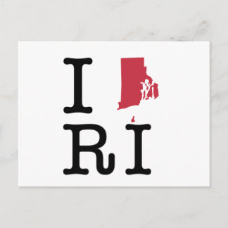 Cartão Postal Eu Amo Rhode Island