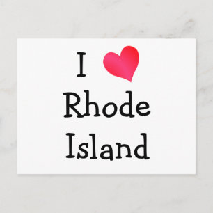 Cartão Postal Eu Amo Rhode Island