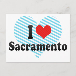 Cartão Postal Eu Amo Sacramento