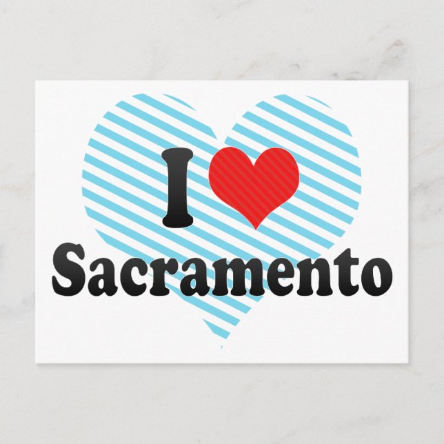 Cartão Postal Eu Amo Sacramento (Frente)