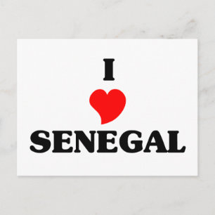 Cartão Postal Eu amo Senegal