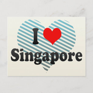 Cartão Postal Eu Amo Singapura, Singapura