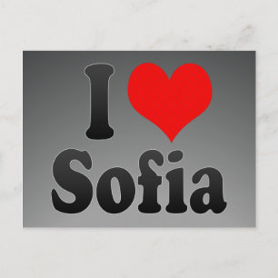 Cartão Postal Eu amo Sofia