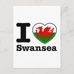 Cartão Postal Eu amo Swansea