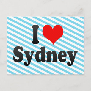 Cartão Postal Eu amo Sydney