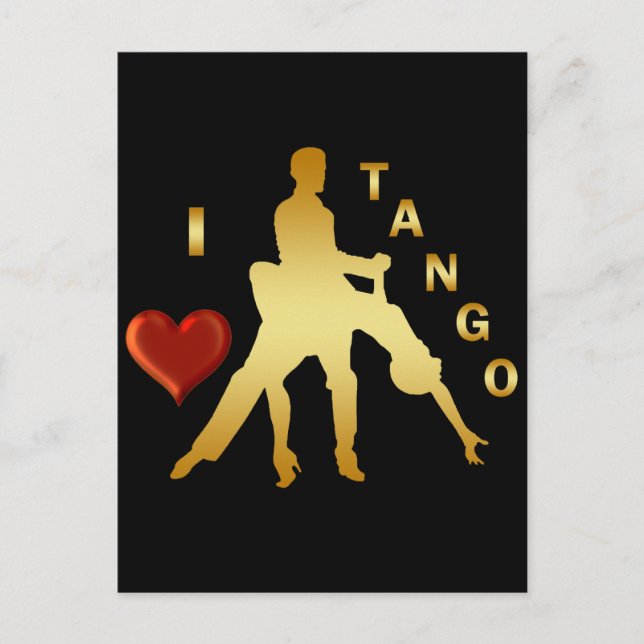 CARTÃO POSTAL EU AMO TANGO (Frente)